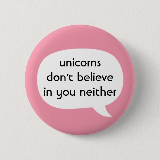 Badge Rond 5 Cm Unicornes (Devant)