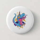 Badge Rond 5 Cm Unicornisaurus (Devant)