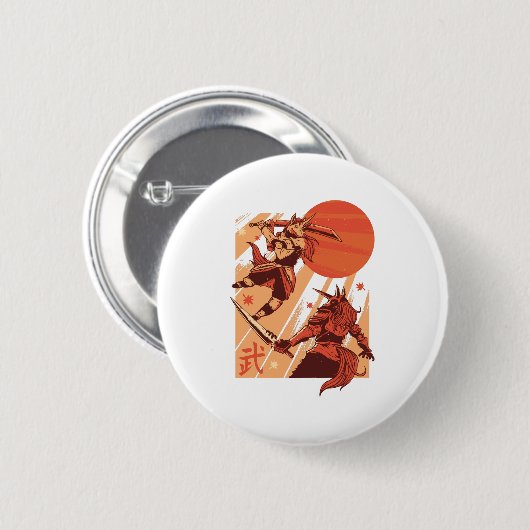 Badge Rond 5 Cm Unicorns Warriors (Devant & derrière)