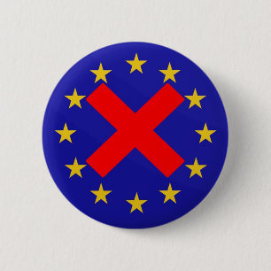 Badge Rond 5 Cm Union anti-européenne