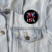 Badge Rond 5 Cm Union Jack moderniste (En situation)