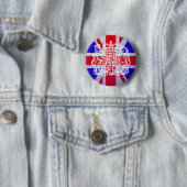 Badge Rond 5 Cm Union Jack & Seal (En situation)