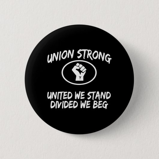 Badge Rond 5 Cm Union Solide Et Solidarité (Devant)