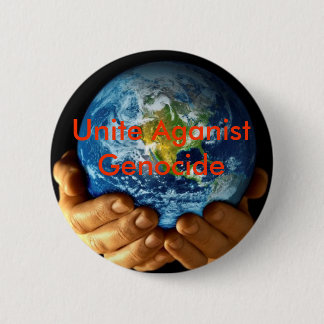 Badge Rond 5 Cm Unissez contre le génocide