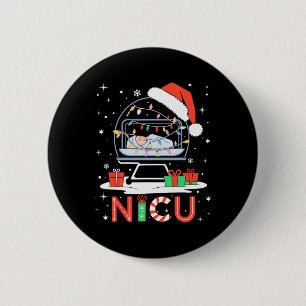 Badge Rond 5 Cm Unité de soins intensifs néonatals Noël Drôle Infi