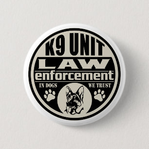 Badge Rond 5 Cm Unité K9 chez les chiens que nous faisons