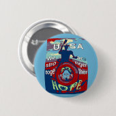 Badge Rond 5 Cm United in Hope : Stronger Together - USA Art Print (Devant & derrière)