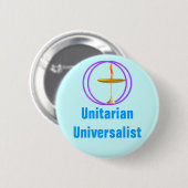 Badge Rond 5 Cm Universaliste unitarien (Devant & derrière)
