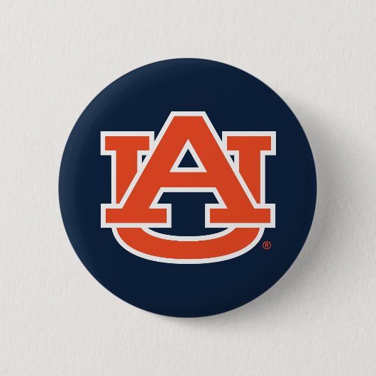Badge Rond 5 Cm Université d'Auburn | Auburn UA Logo (Devant)