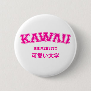 BADGE ROND 5 CM UNIVERSITÉ DE KAWAII