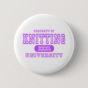 Badge Rond 5 Cm Université de tricot