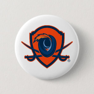 Badge Rond 5 Cm Université de Virginie Bouclier Cavalier
