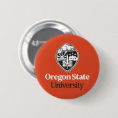 Badge Rond 5 Cm Université d'État de l'Oregon (Devant & derrière)