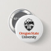 Badge Rond 5 Cm Université d'État de l'Oregon (Devant & derrière)