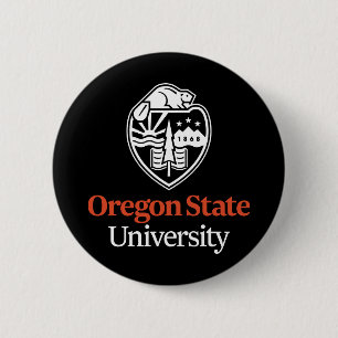 Badge Rond 5 Cm Université d'État de l'Oregon