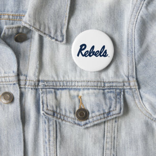 Badge Rond 5 Cm Université du Mississippi Script Rebels 3