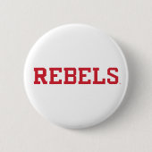 Badge Rond 5 Cm Université du Mississippi | Wordmark Rebels 2 (Devant)