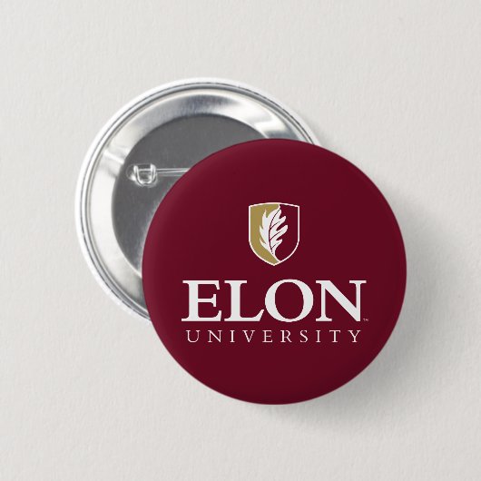 Badge Rond 5 Cm Université Elon (Devant & derrière)