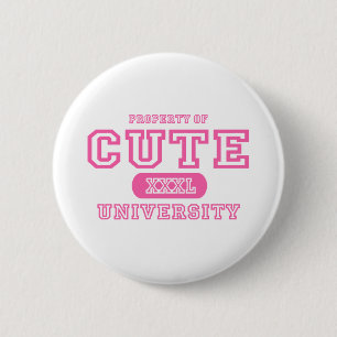 Badge Rond 5 Cm Université mignonne