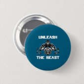Badge Rond 5 Cm Unleahe Gorilla Bodybuilding Motivational Gift  (Devant & derrière)