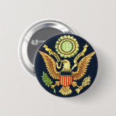 Badge Rond 5 Cm Unum de pluribus d'E (Devant & derrière)
