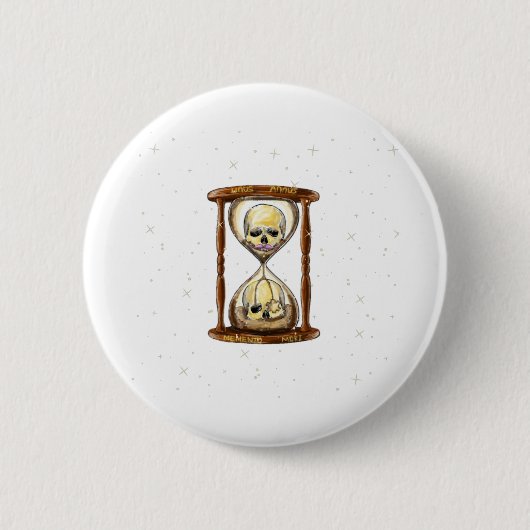 Badge Rond 5 Cm Unus Annus Memento Mori 2 (Devant)