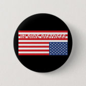 Badge Rond 5 Cm Updown USA Drapeau : En Dire (Devant)