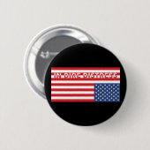 Badge Rond 5 Cm Updown USA Drapeau : En Dire (Devant & derrière)