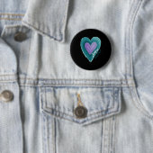 Badge Rond 5 Cm Uplifting you Suicide Prevention Heart Design (En situation)