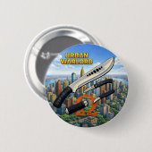 Badge Rond 5 Cm Urban Warlord Button (Devant & derrière)
