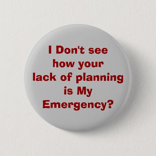 Badge Rond 5 Cm urgence (Devant)