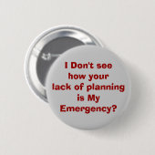 Badge Rond 5 Cm urgence (Devant & derrière)