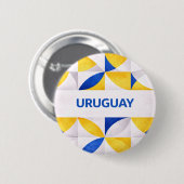 Badge Rond 5 Cm Uruguay (Devant & derrière)