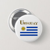 BADGE ROND 5 CM URUGUAY (Devant & derrière)