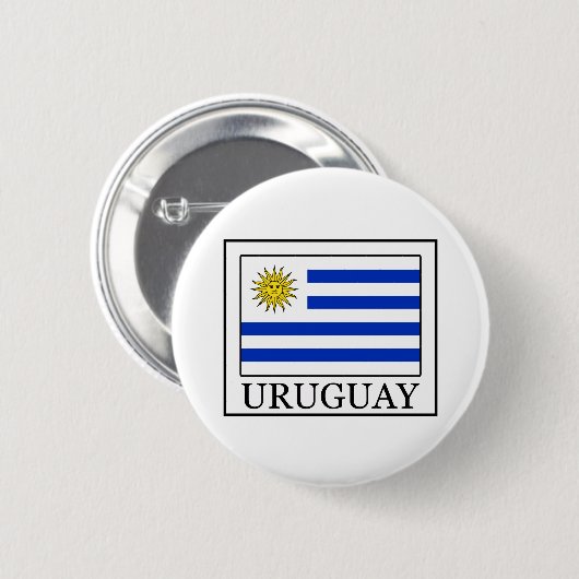 Badge Rond 5 Cm Uruguay (Devant & derrière)