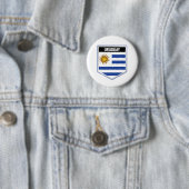Badge Rond 5 Cm Uruguay - Bouclier (En situation)