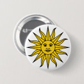 Badge Rond 5 Cm Uruguay Sol de Mayo (Devant & derrière)