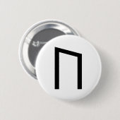 BADGE ROND 5 CM URUZ RUNE (Devant & derrière)