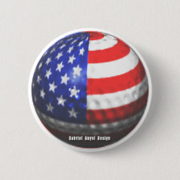 Badge Rond 5 Cm US Golf