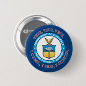 Badge Rond 5 Cm US TDEPARTENT OF COMMERCE VVV Shield (Devant & derrière)