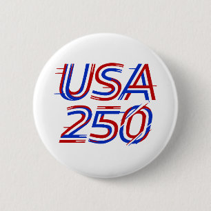 Badge Rond 5 Cm USA 250e anniversaire 1776-2026 Patriotique Améric