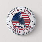 Badge Rond 5 Cm USA 250th Anniversary 1776-2026 (Devant)