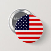 Badge Rond 5 Cm USA AMERICAN US FLAG Series (Devant & derrière)