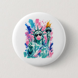 Badge Rond 5 Cm USA Amérique 250e anniversaire Liberté