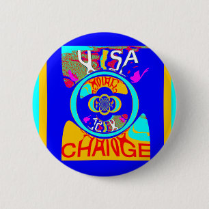 Badge Rond 5 Cm USA Belle conception de texte Extraordinaire