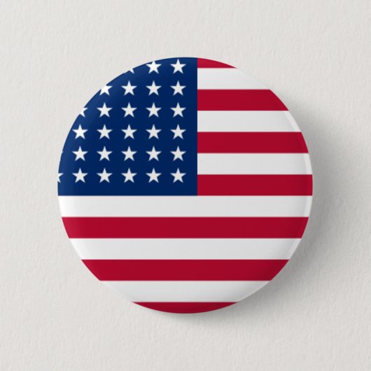 Badge Rond 5 Cm USA Flag Pin (Devant)