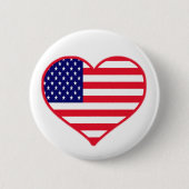 Badge Rond 5 Cm USA Love (Devant)