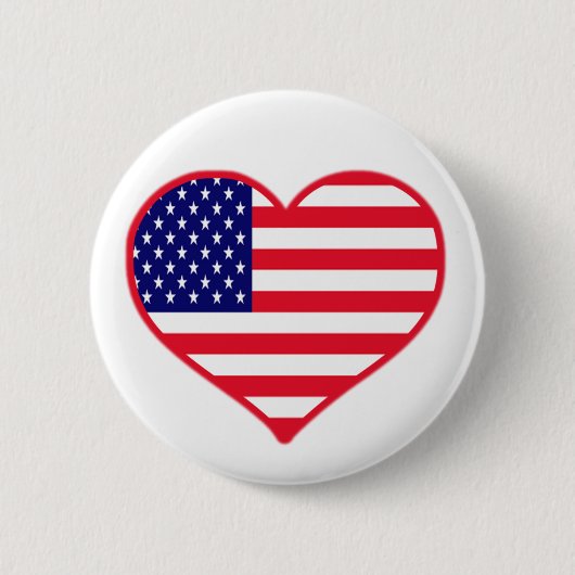 Badge Rond 5 Cm USA Love (Devant)