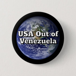 Badge Rond 5 Cm USA out of Venezuela Button