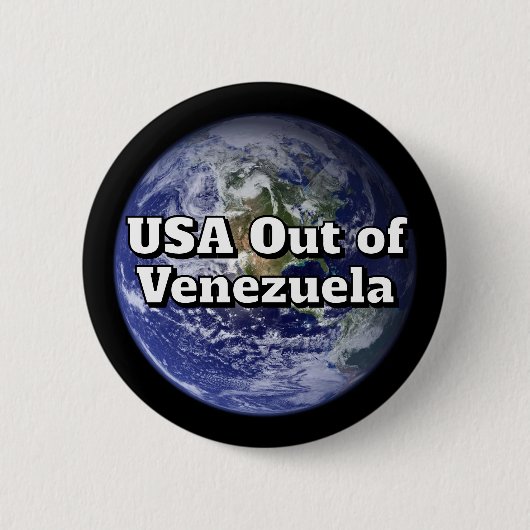 Badge Rond 5 Cm USA out of Venezuela Button (Devant)